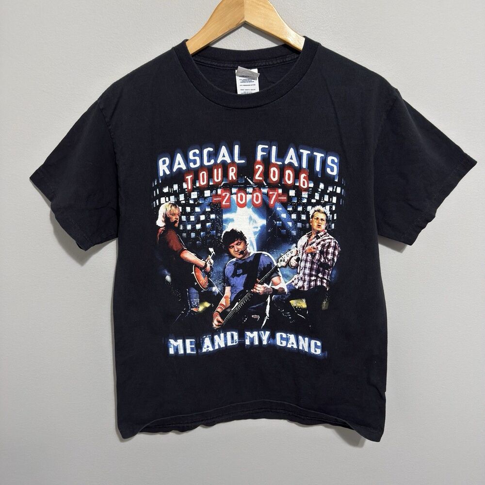 Rascal Flatts Tour 2006 T-Shirt Mens Medium Black Me And My Gang Concert